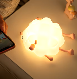 Sheep With Brown Legs Glow Light